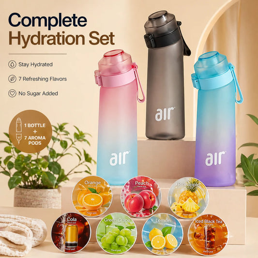 Scented Water Bottle with 7 Flavor Pods – Everything You Need for Better Hydration