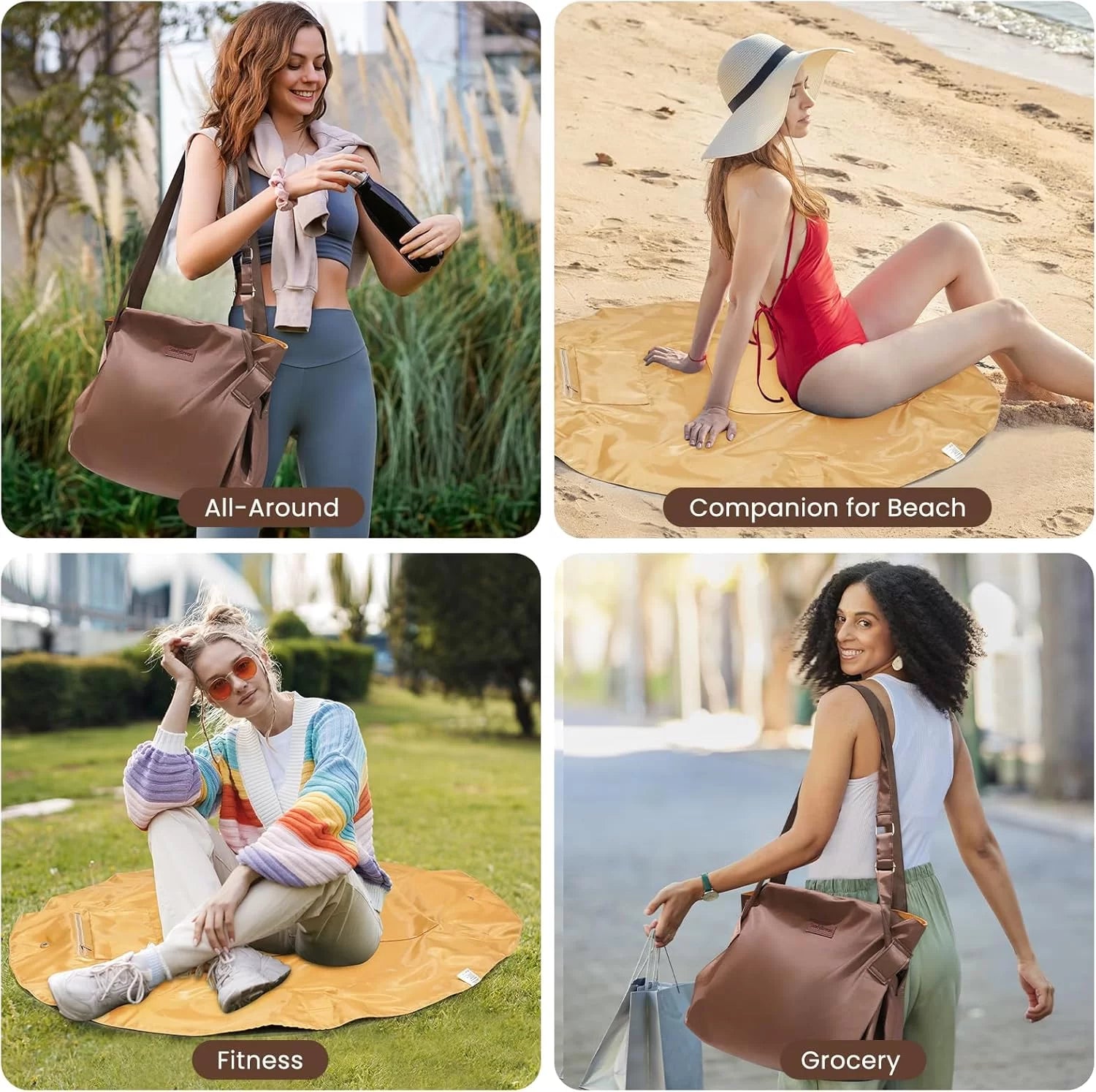Karynix 2-in-1 Tote Bag – Transformable Travel Bag & Waterproof Camping Mat