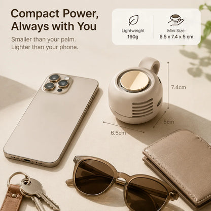 Stay Cool Anywhere – Hands-Free Portable Fan