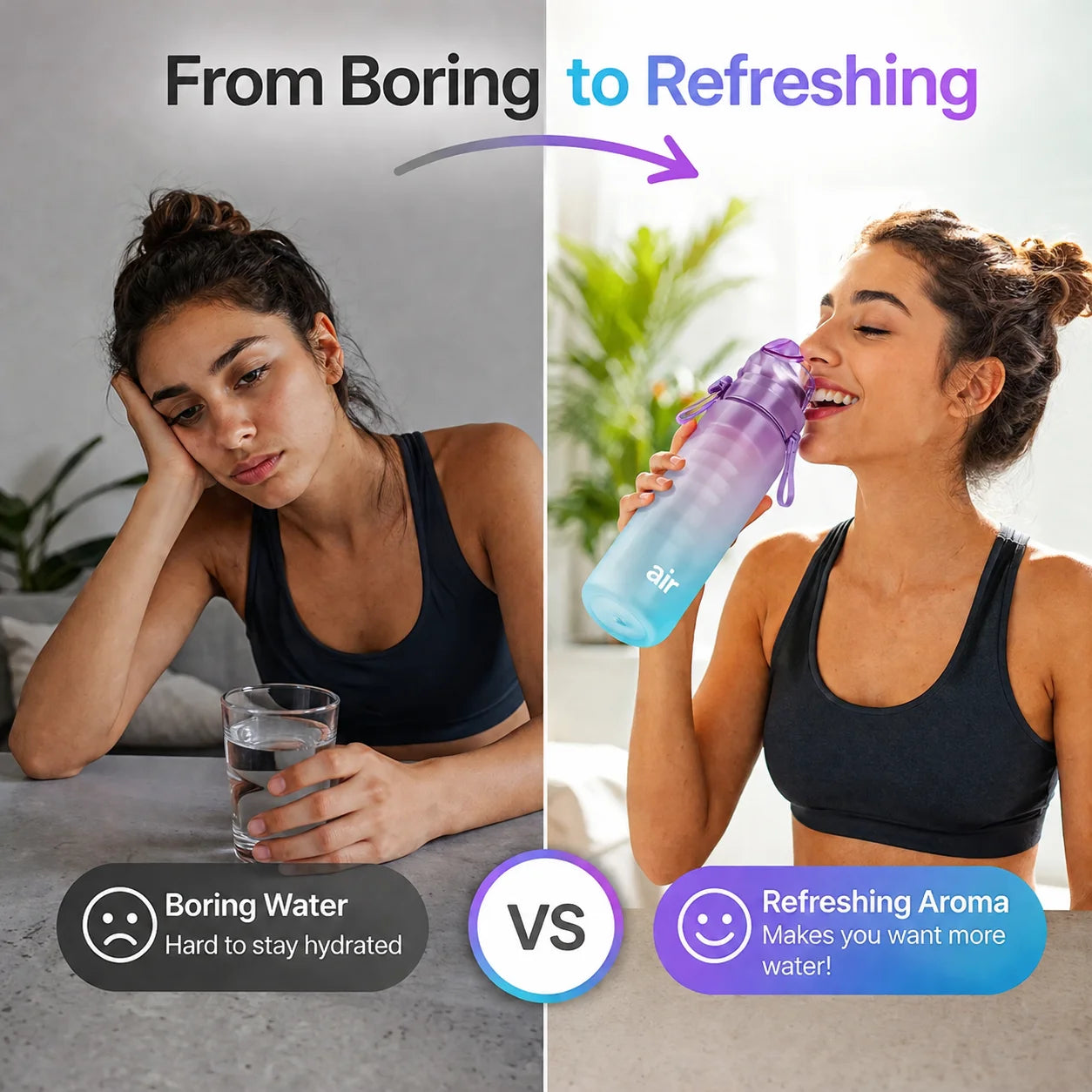 Scented Water Bottle with 7 Flavor Pods – Everything You Need for Better Hydration
